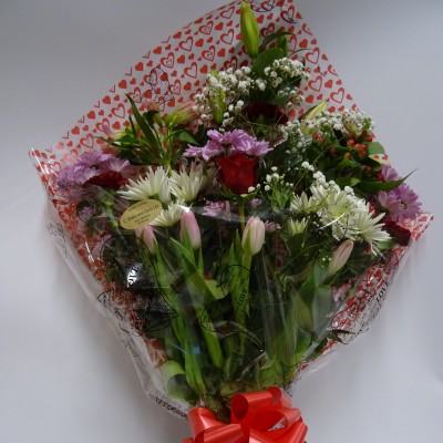 With Love Gift Wrapped Bouquet