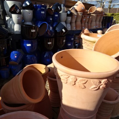 New range of pottery - many lines with 50% off original price.
